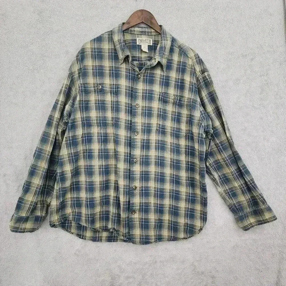 Duluth Trading Co Men's Plaid Button-Up Shirt 2XL , 14CT - Picture 1 of 5